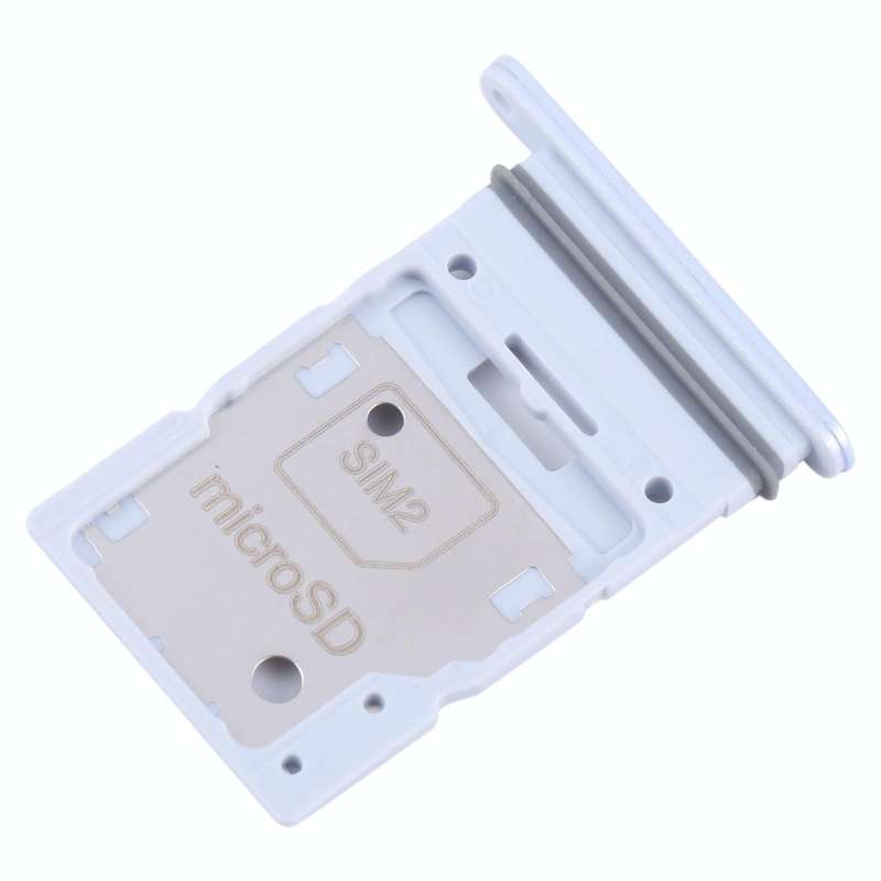 For Samsung Galaxy A35 SM-A356B Original SIM Card Tray + SIM / Micro SD Card Tray (Silver)