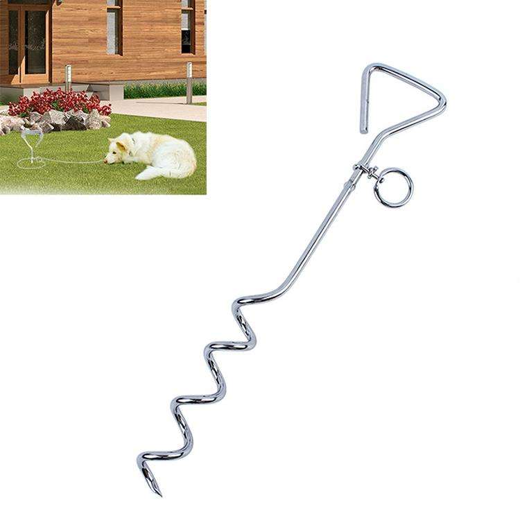 Stainless Steel Dog Spiral Tie Out 360 Degree Rotation Anti Wrap Fixed Pile Outdoor Camping Stake...