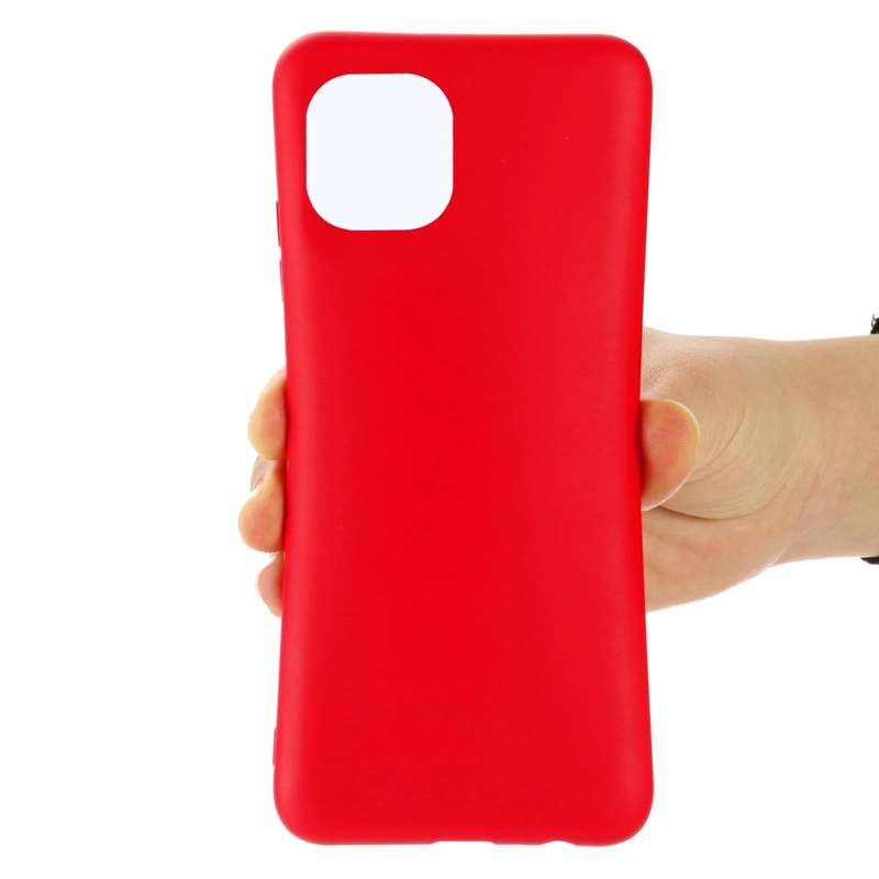 For Samsung Galaxy A03 166.6mm Color Liquid Silicone Phone Case(Red)