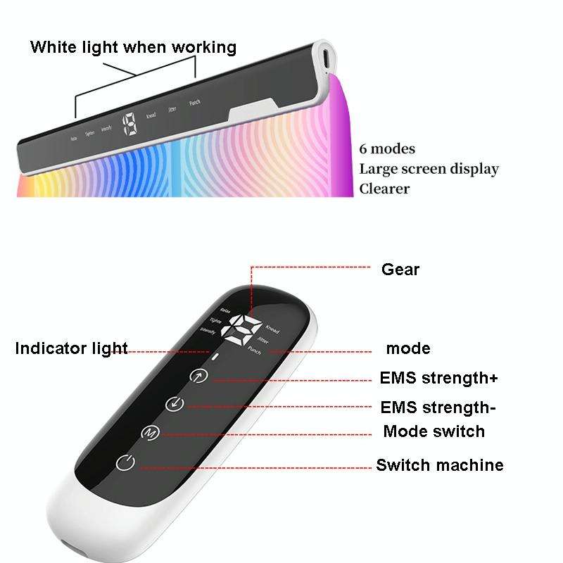 EMS Colorful Foot Massage Foot Pad Pulse Foot Massage Machine Smart Acupuncture Foot Massage Pad ...