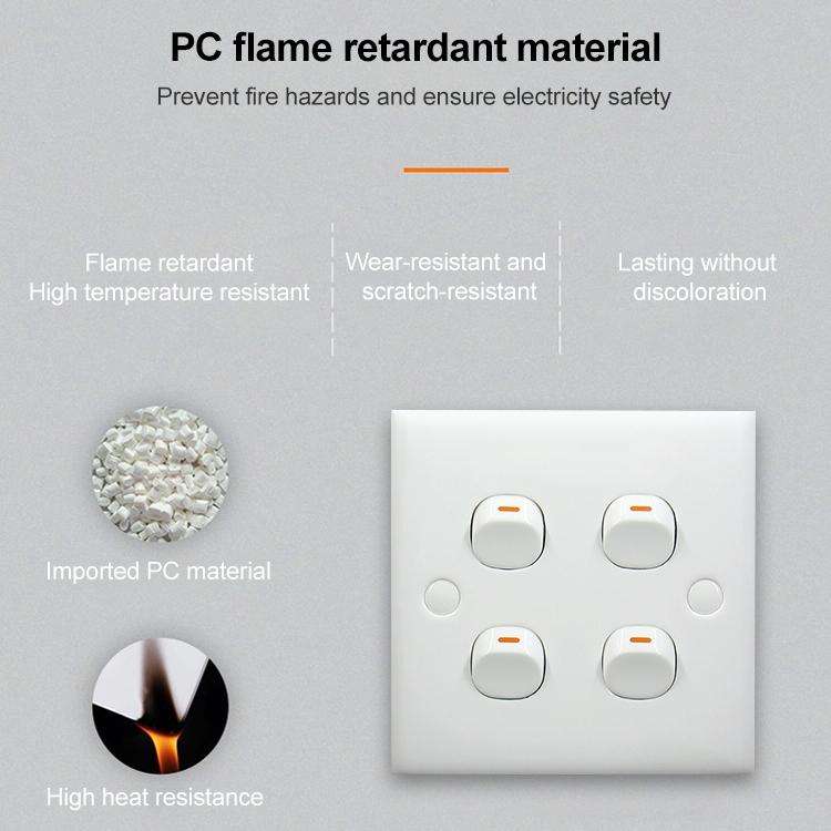 Electric Wall Switch (Size: 86 x 86mm)