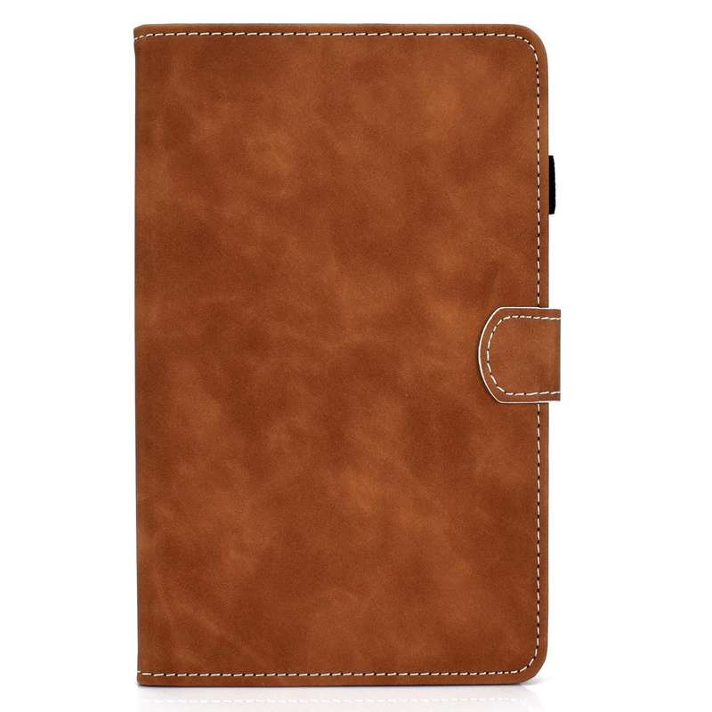 For Lenovo Tab M10 Plus 10.6 3rd Gen 2022 Stitching Cowhide Texture Smart Leather Tablet Case(Brown)