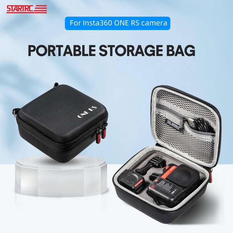 For Insta360 ONE RS STARTRC Camera PU Carry Case(Black)