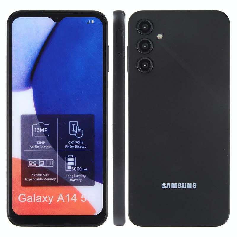 For Samsung Galaxy A14 5G Color Screen Non-Working Fake Dummy Display Model(Black)