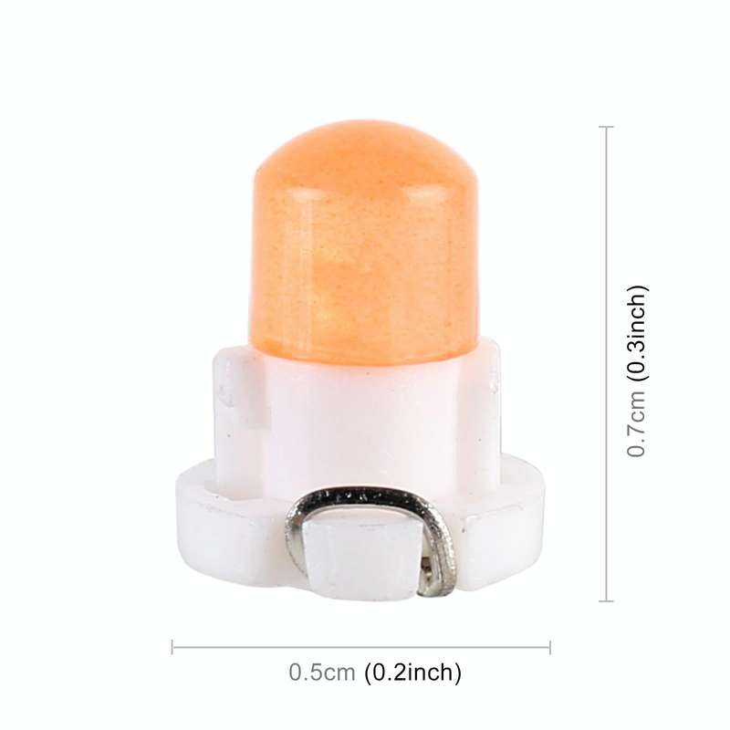 10 PCS 2W T3 Wedge Instrument Panel LED Light Dashboard Gauge Cluster Indicator Lamp Bulb(Pink Li...