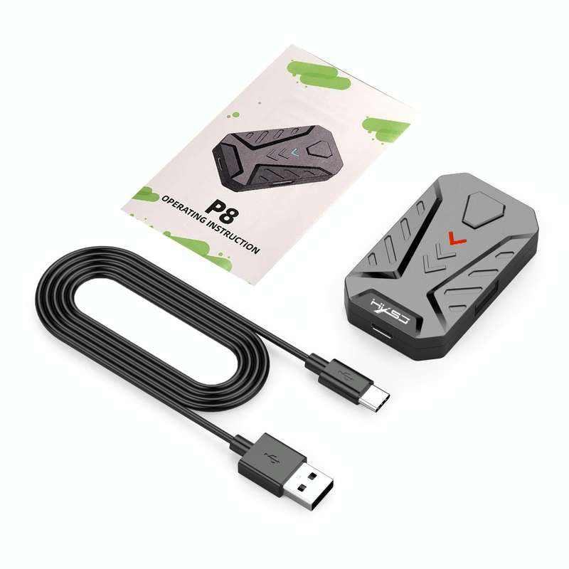 HXSJ P8 Mobile Phone Keyboard Mouse Converter for Android System(Black)