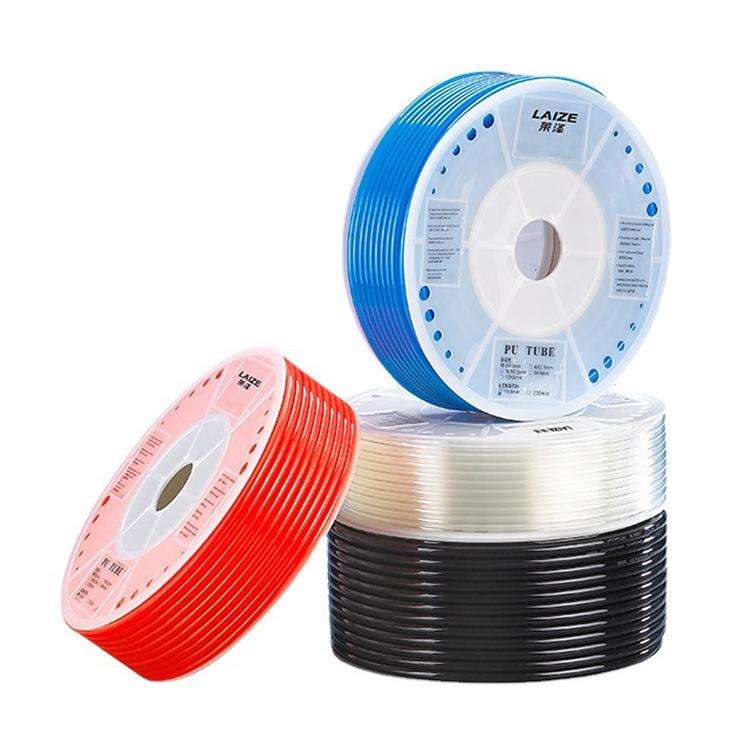 LAIZE Pneumatic Compressor Air Flexible PU Tube, Specification:12x8mm, 80m(Transparent)