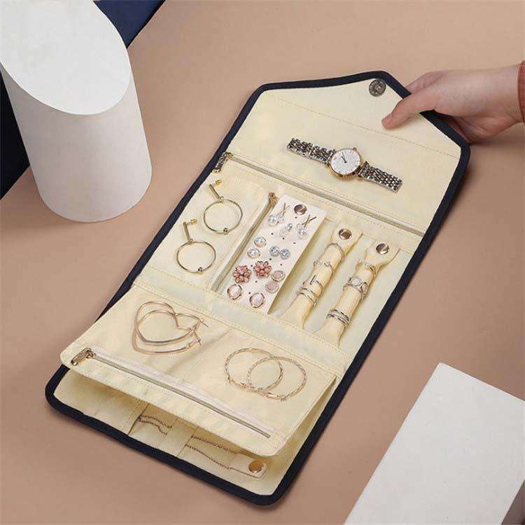 P.travel Multifunctional Portable Earrings Ring Jewelry Storage Bag