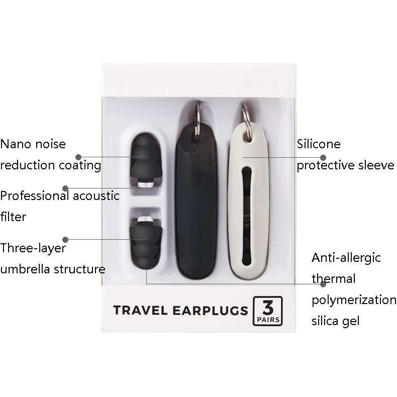 Anti-Noise Sleep Earplugs Silicone Soundproof Earplugs Industrial Noise Cancelling Silent Earplug...