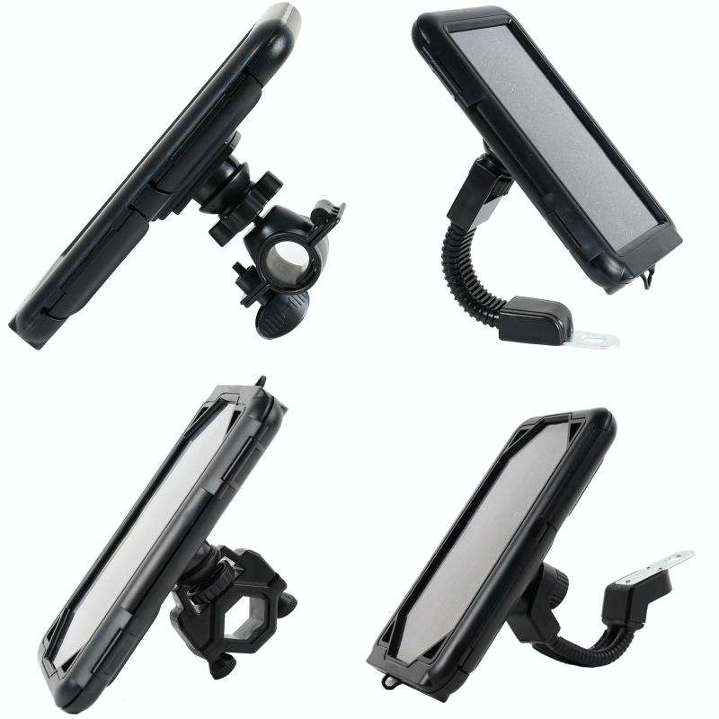 Motorcycle Bicycle Waterproof Mobile Phone Holder, Style: Flat Button (6.5 inch)
