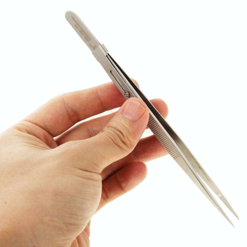 JAKEMY JM-T9-11 Adjustable Straight Tweezers(Silver)