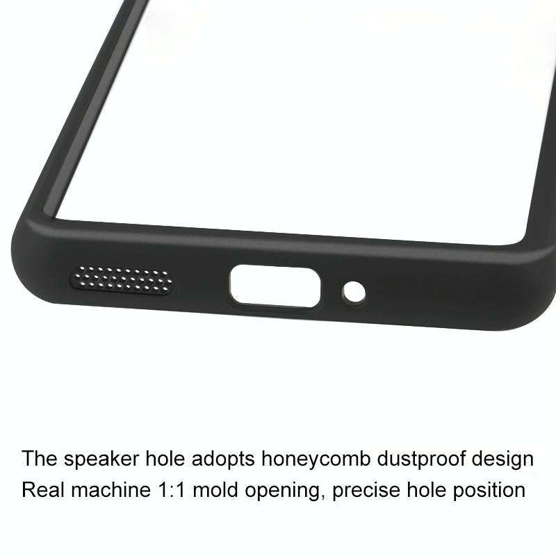 For OnePlus 12 Frosted TPU + Transparent PC Phone Case(Black)