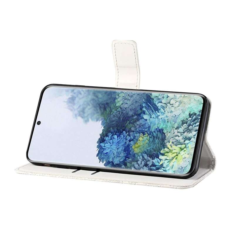 For Samsung Galaxy S20 FE Ethnic Style Embossed Pattern Horizontal Flip Leather Case with Holder ...