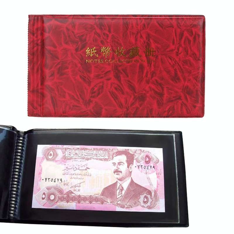 30-page Small Square Banknote Collection Book Albums(Blue)