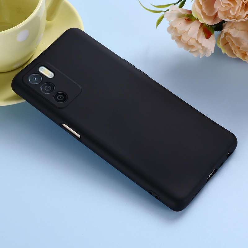 For OPPO A16 / A16S Foreign Version Solid Color Liquid Silicone Shockproof Full Coverage Protecti...