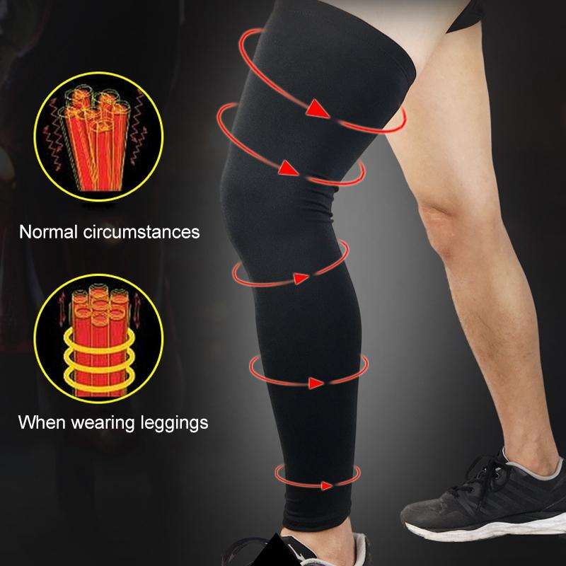 Professional Outdoor Sports Basketball Football Knee Pads Warm Compression Leg Protectors, Size: XL