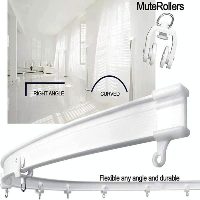 Model Steel Rail Bending Curtain Rail Flexible Guide Set, Size: 5m
