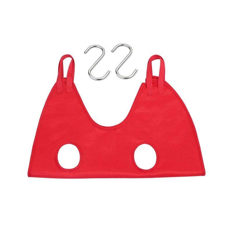 Small & Medium Pet Grooming Polyester Hanging Hammock, Size S(Red)