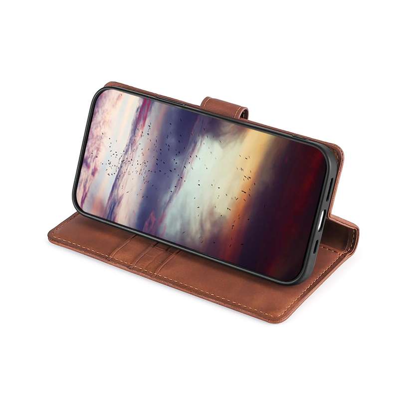 For Samsung Galaxy S22 Ultra 5G Skin Feel Crocodile Magnetic Clasp Leather Phone Case(Brown)