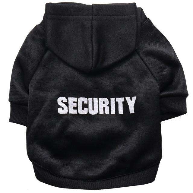 Autumn Winter Fleece Hooded Teddy Pet Dog Sweater Clothes, Size:M(Black)