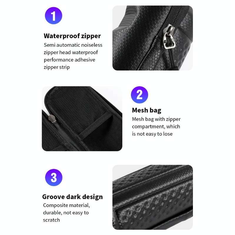 WEST BIKING 1.2L Bicycle EVA Hard Shell Water Bottle Bag With Bottle Cage(Rack+A Black Bag)