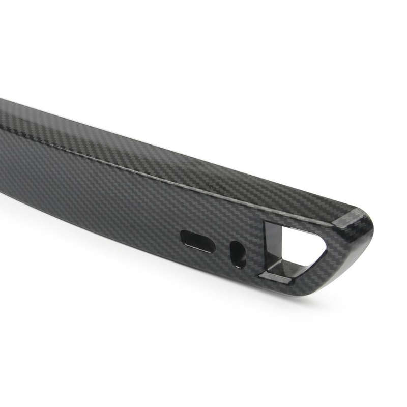 Car Modification Carbon Fiber Pattern License Plate Frame Holder(Black)