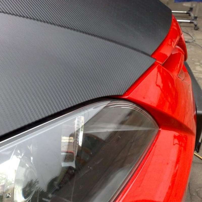 5D High Gloss Carbon Fiber Car Vinyl Wrap Sticker Decal Film Sheet Air Release, Size: 152cm x 50c...