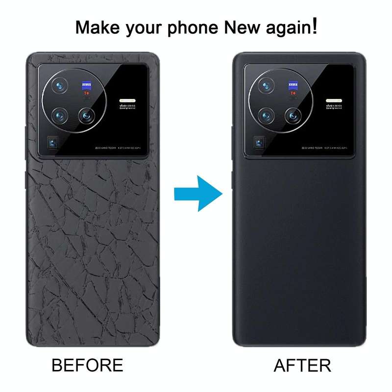 For vivo X80 Pro OEM Glass Material Battery Back Cover(Blue)