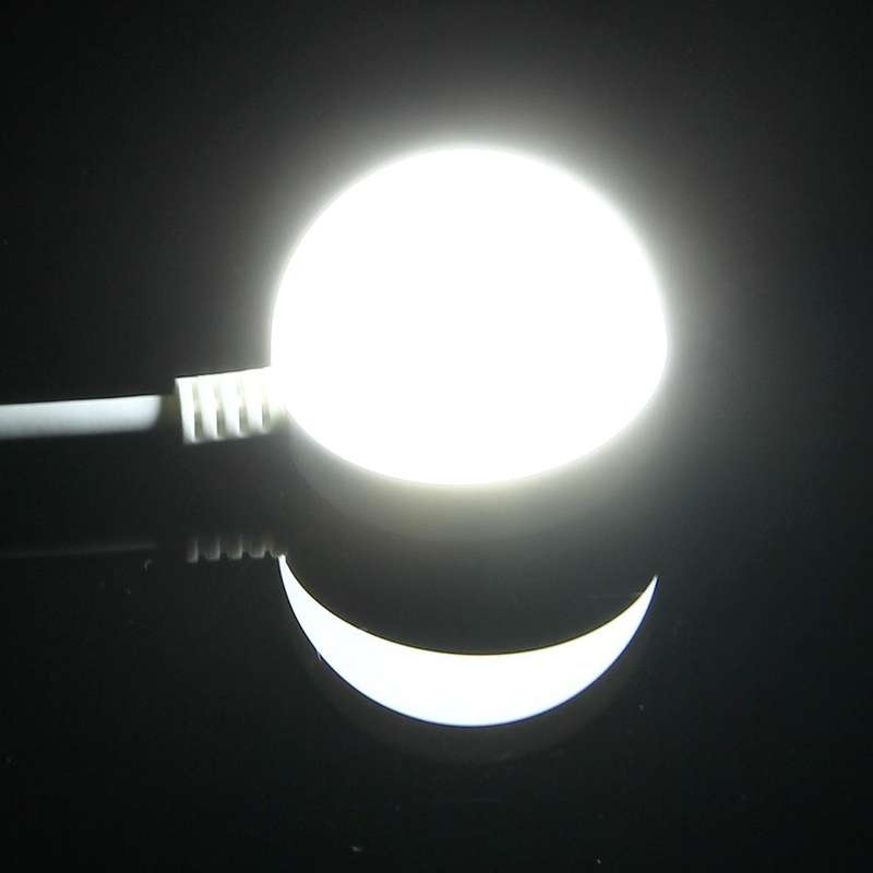 2W USB LED Light Bulb with Magnetic, 5V 140-150Lumens 6LED (White Light)