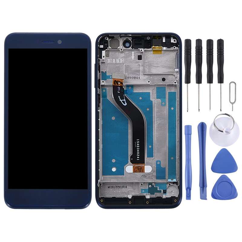 OEM LCD Screen for Huawei P8 Lite (2017) Digitizer Full Assembly with Frame(Blue)