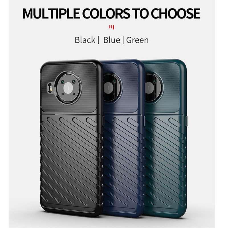 For Nokia X10 Thunderbolt Shockproof TPU Protective Soft Case(Black)