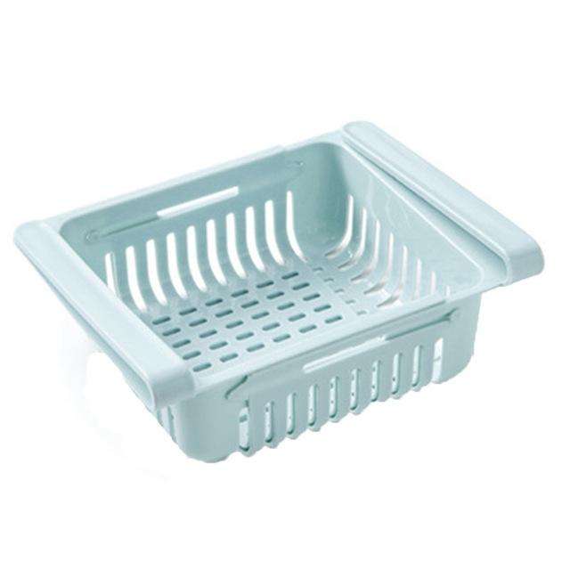 Refrigerator Storage Box Refrigerators Drawer Shelf(Blue)
