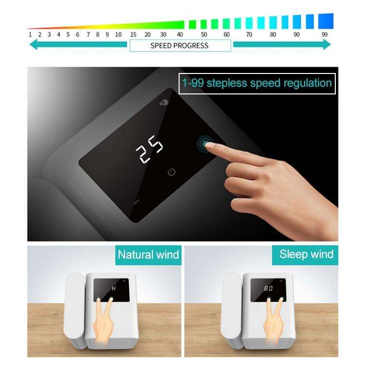 3 in 1 Refrigeration + Humidification + Purification Air Cooler Desktop Cooling Fan with Colorful...