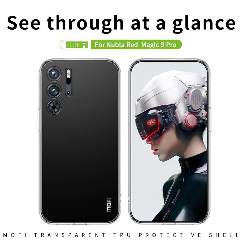For Nubia Red Magic 9 Pro / 9 Pro+ MOFI Ming Series Transparent Ultra-thin TPU Phone Case(Transpa...