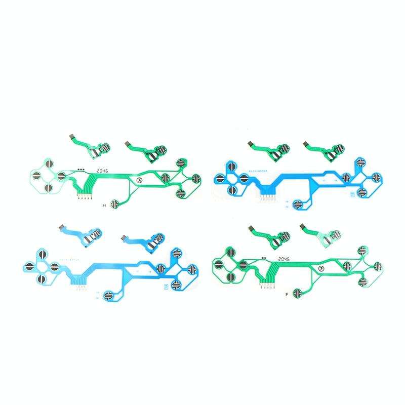 For PS5 V1 Controller 2sets Button Ribbon Circuit Board Conductive Film( Green)