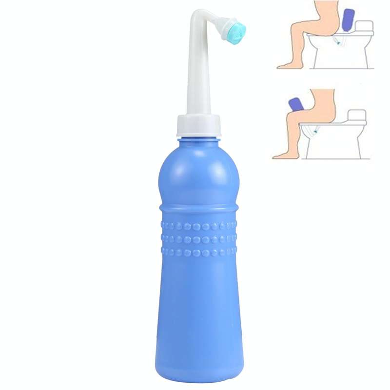 MDT-002 500ml Portable Handheld Travel Bidet Women Vaginal Washing Sprayer(Dark Blue)