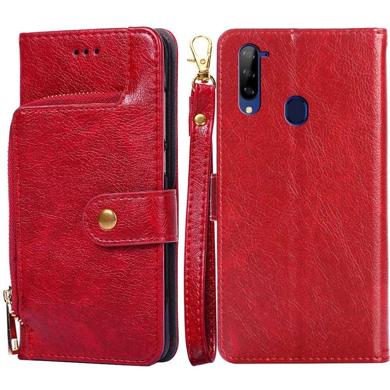 For ZTE Libero 5G Zipper Bag PU + TPU Horizontal Flip Leather Case with Holder & Card Slot & Wall...