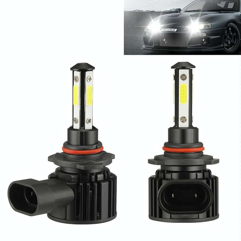 F8 9005 2 PCS 22W 3000LM 6000K Four Side DOB LED Headlight Fog Light Bulbs High Beam Conversion K...