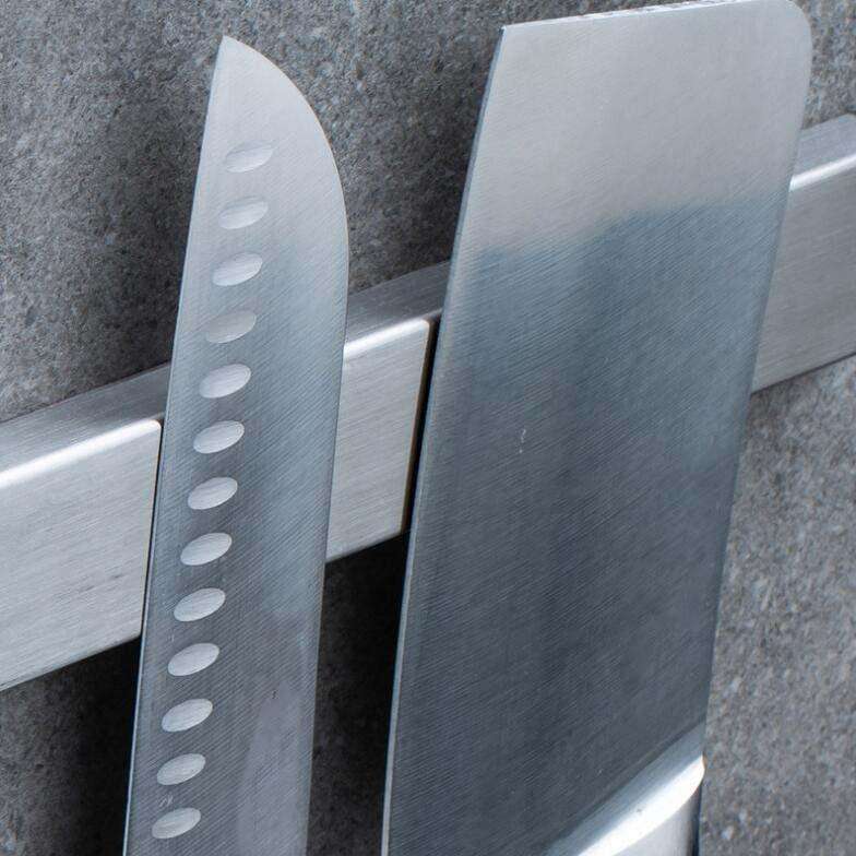 Stainless Steel Knife Holder Kitchen Rack Magnetic Suction Knife Holder, Length:40cm, Style:Free ...