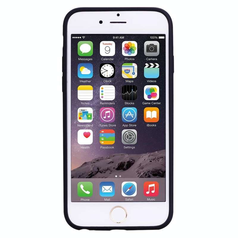 For iPhone 6s Plus / 6 Plus Candy Color TPU Case(Black)