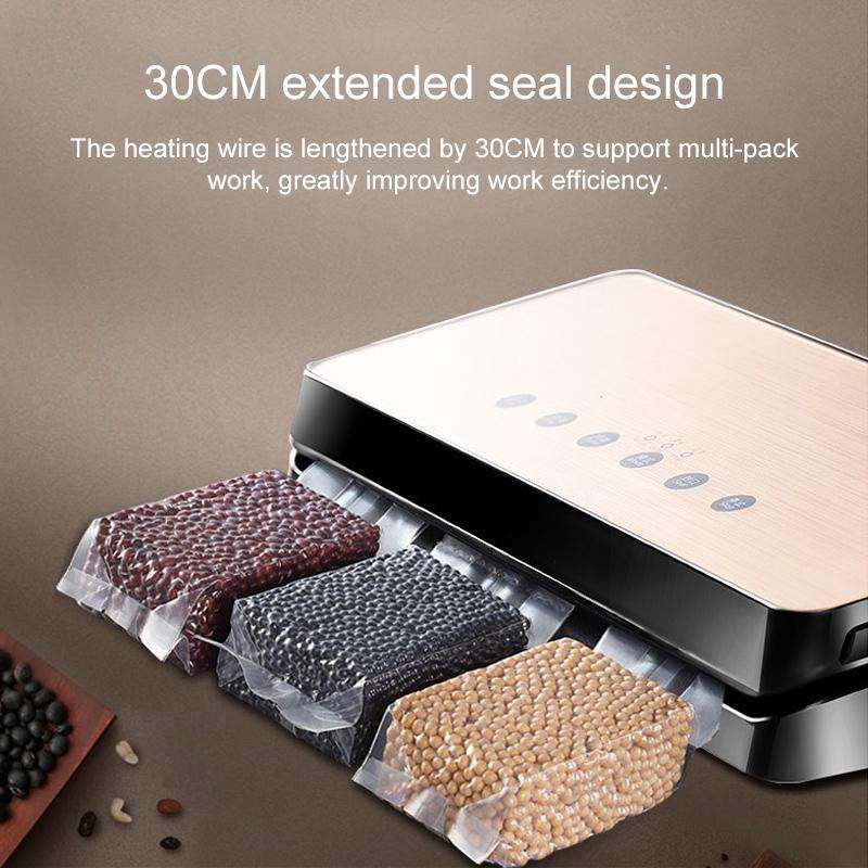 Automatic Vacuum Sealer Household Food Preservation Packaging Machine, Plug Specification:US Plug...