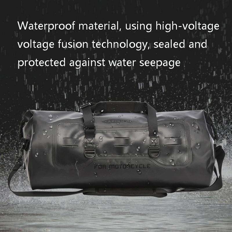 AFISHTOUR FM2031 40L Waterproof Travel Luggage Bag Large Capacity Motorcycle Rear Seat Bag(Yellow)