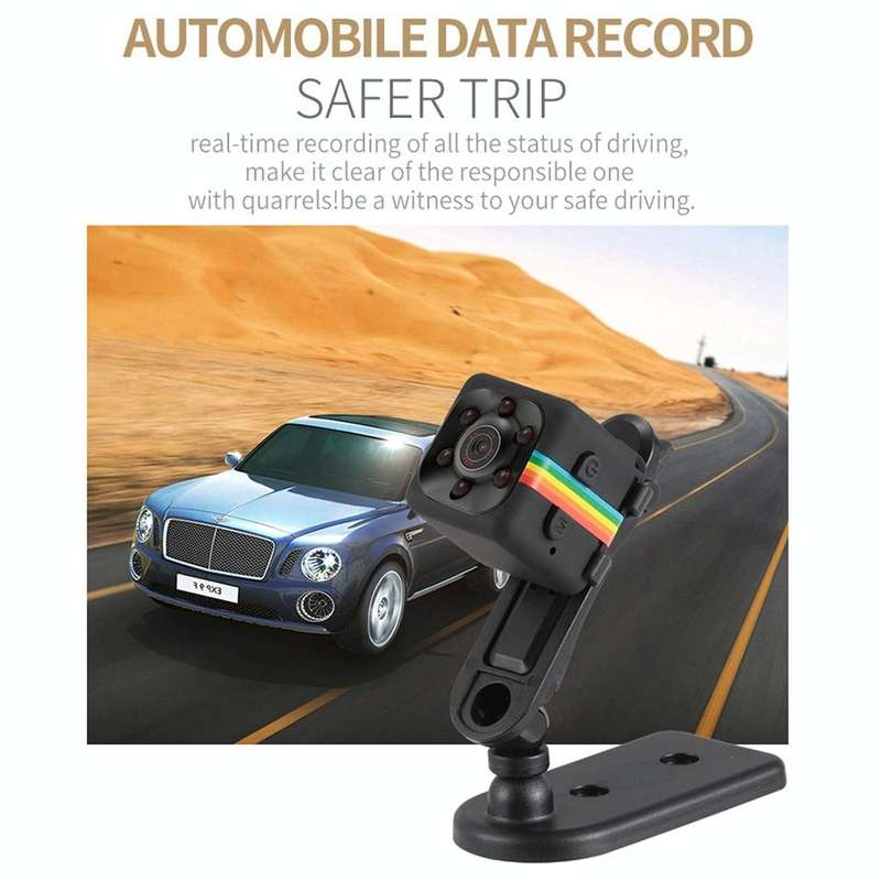 SQ11 Mini DV HD 1080P 2MP Sport Recorder Camera with Holder, Support Monitor Detection & IR Night...