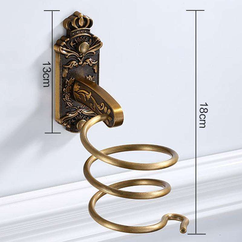 A3 Bathroom Antique Towel Ring Towel Rack(Hair Dryer Shelf)