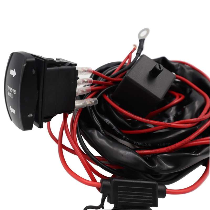 For UTV / ATU Car Turn Signal Light Toggle Switch Turn Signal Kit, Style:Vertical Green Turn Switch