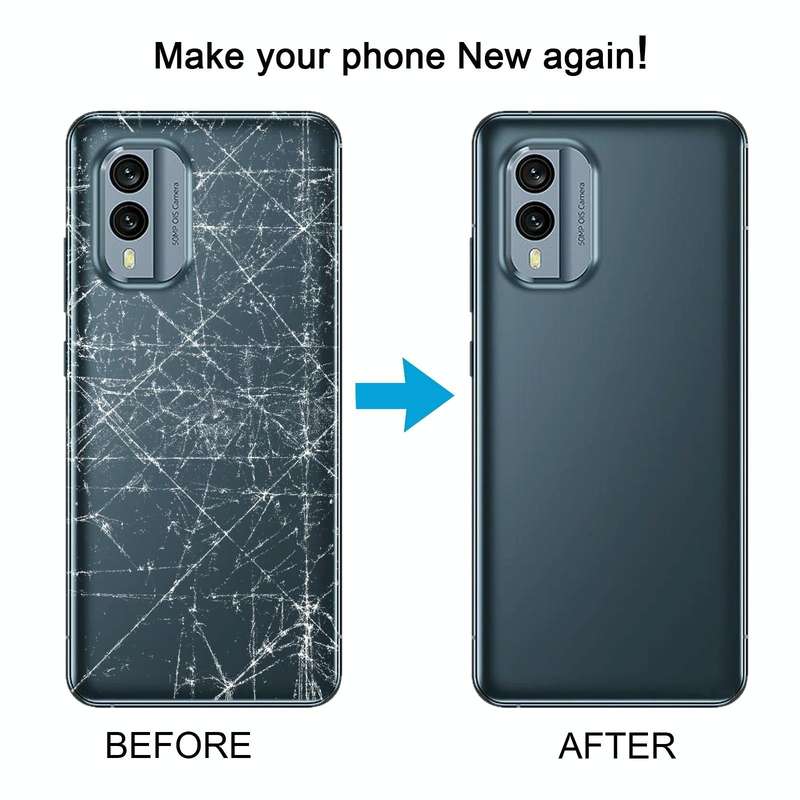 For Nokia X30 Original Battery Back Cover(Blue)