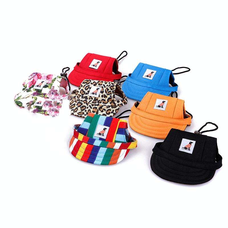 Pet Accessories Adjustment Buckle Baseball Cap, Size: S(Stripe)