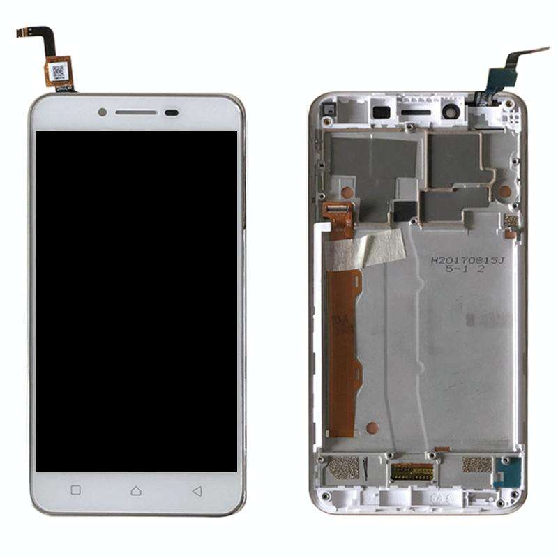 OEM LCD Screen for Lenovo Vibe K5 A6020A40 Digitizer Full Assembly with Frame (White)