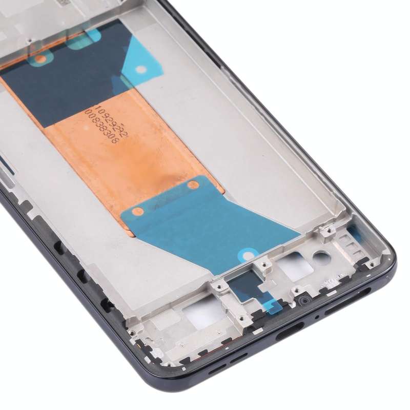 Front Housing LCD Frame Bezel Plate for Xiaomi Redmi K50 / Redmi K50 Pro(Black)