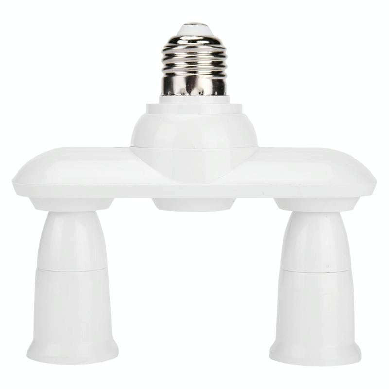 1 to 2 E27 to E27 Socket Distributor Adjustable Converter E27 LED Bulb Holder(2 in 1)